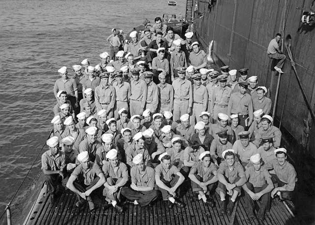 Crew at Apra Harbor, Guam